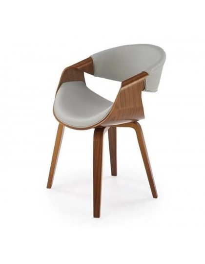 Scaun Ljubljana, piele ecologica-placaj, 55x55x77 cm